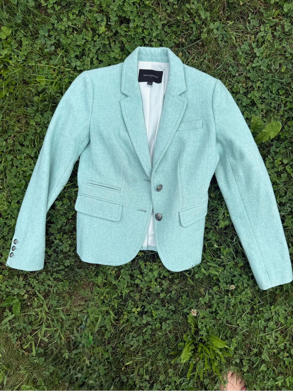 Banana Republic Mint Green Wool Blend Women's Coat